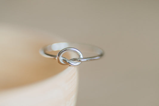 Forever Bonded Knot Ring Sterling Silver