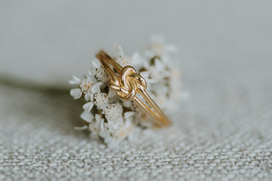 Forever Bonded Double Knot Ring 14k Gold Filled