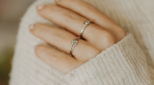 Forever Bonded Double Knot Ring Sterling Silver