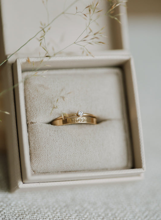 Embryo Transfer Hope Stack 14k Gold Filled