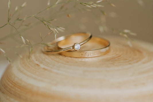 Embryo Transfer Hope Stack 14k Gold Filled