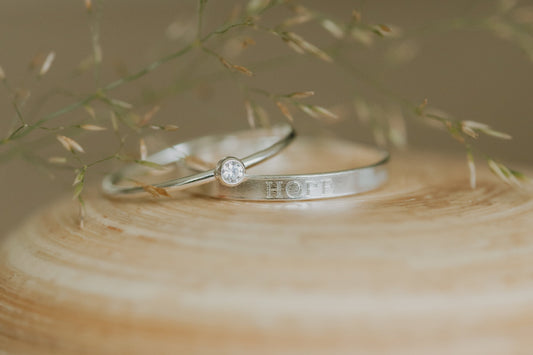 Embryo Transfer Hope Stack Sterling Silver