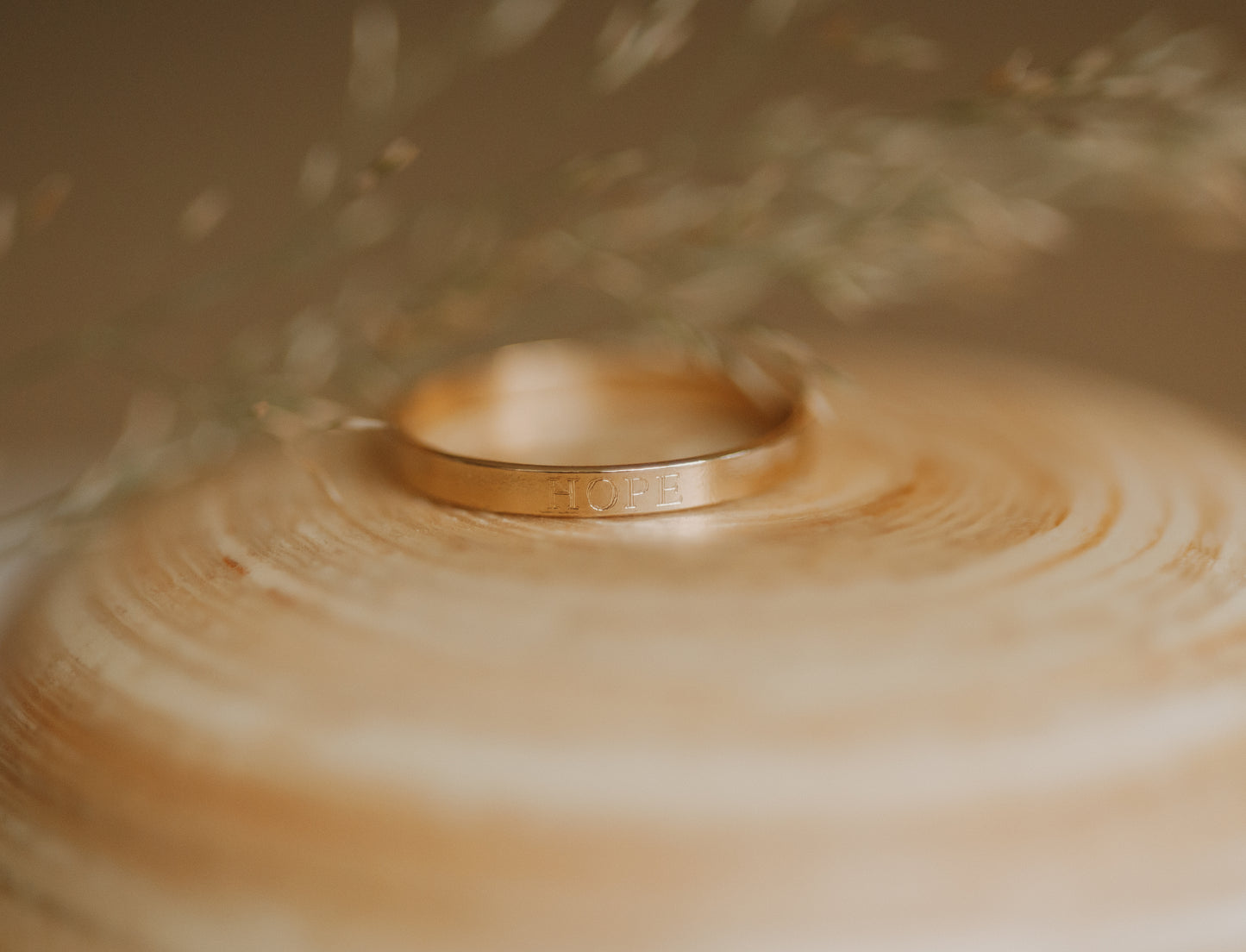 Hope Flat Ring 14k Gold Filled