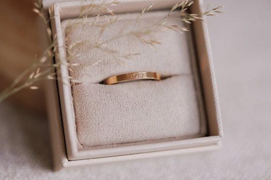 Hope Flat Ring 14k Gold Filled