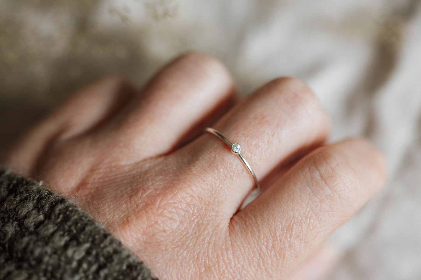 Embryo Ring Sterling Silver