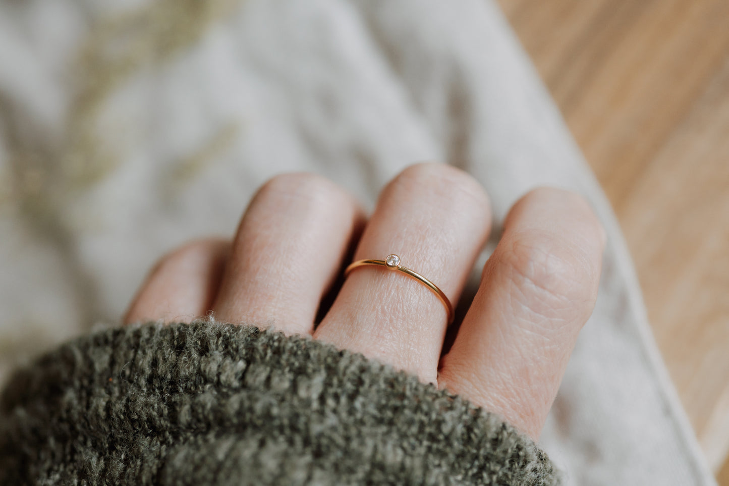 Embryo Ring 14k Gold Filled