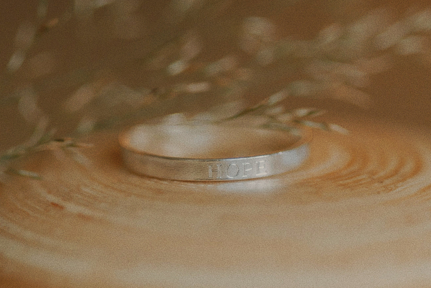 Hope Flat Ring Sterling Silver