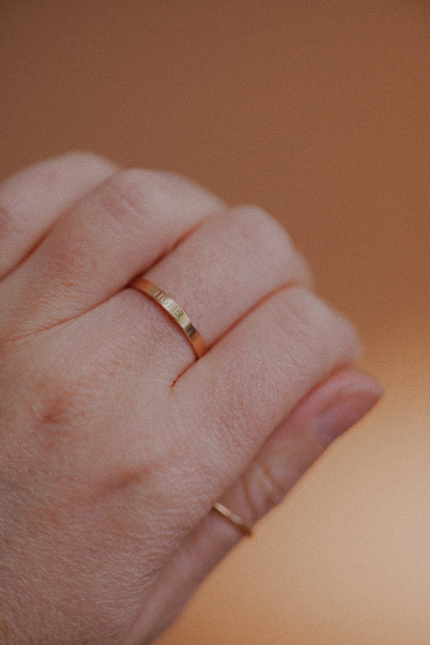 Hope Flat Ring 14k Gold Filled