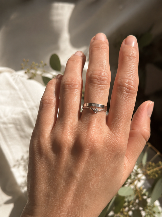 The Seed of Hope Stack Sterling Silver