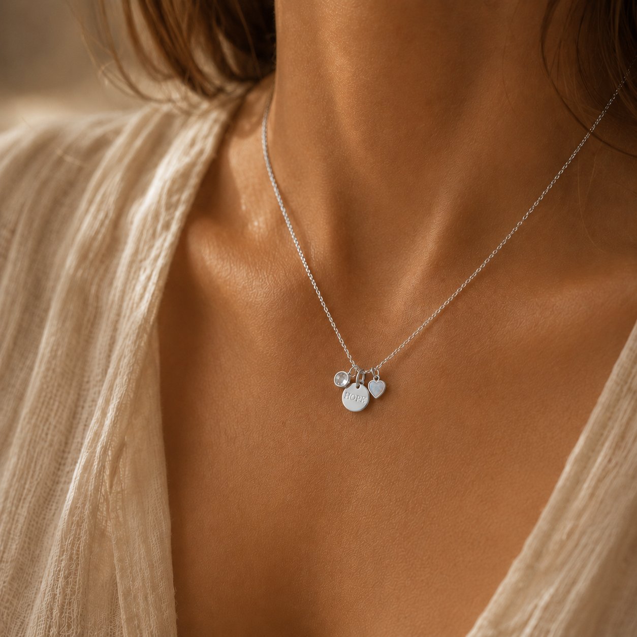 Embryo Charm Sterling Silver