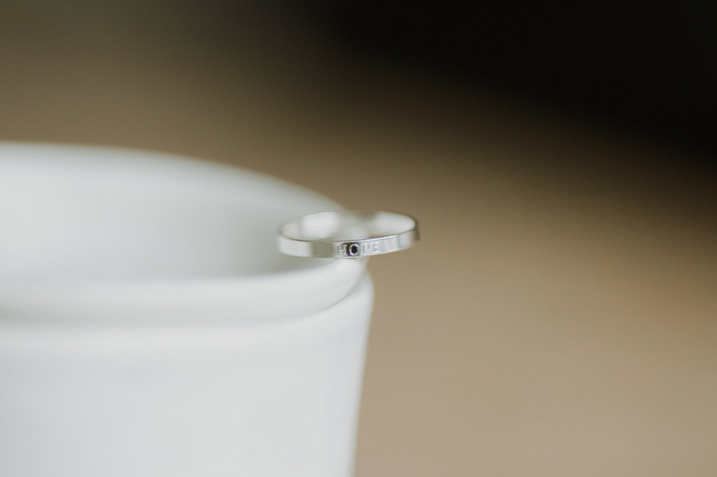 Hope Flat Ring Sterling Silver