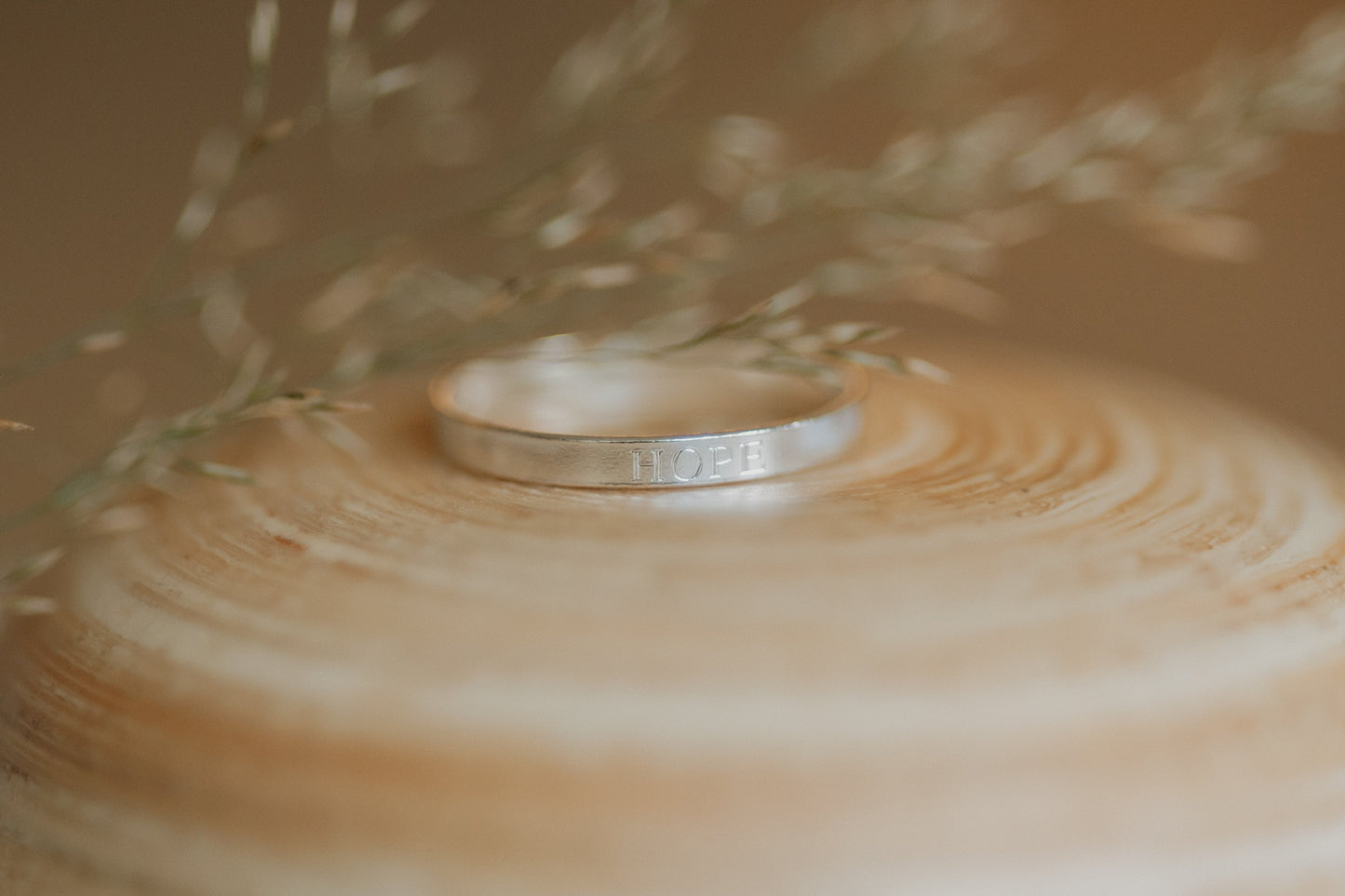 Hope Flat Ring Sterling Silver
