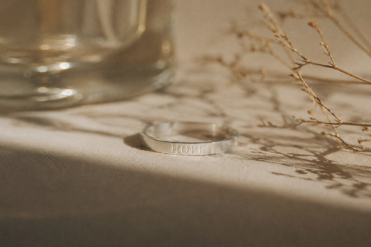 Hope Flat Ring Sterling Silver