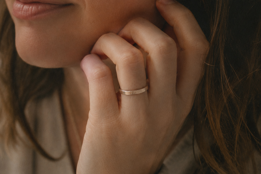 Hope Flat Ring Sterling Silver