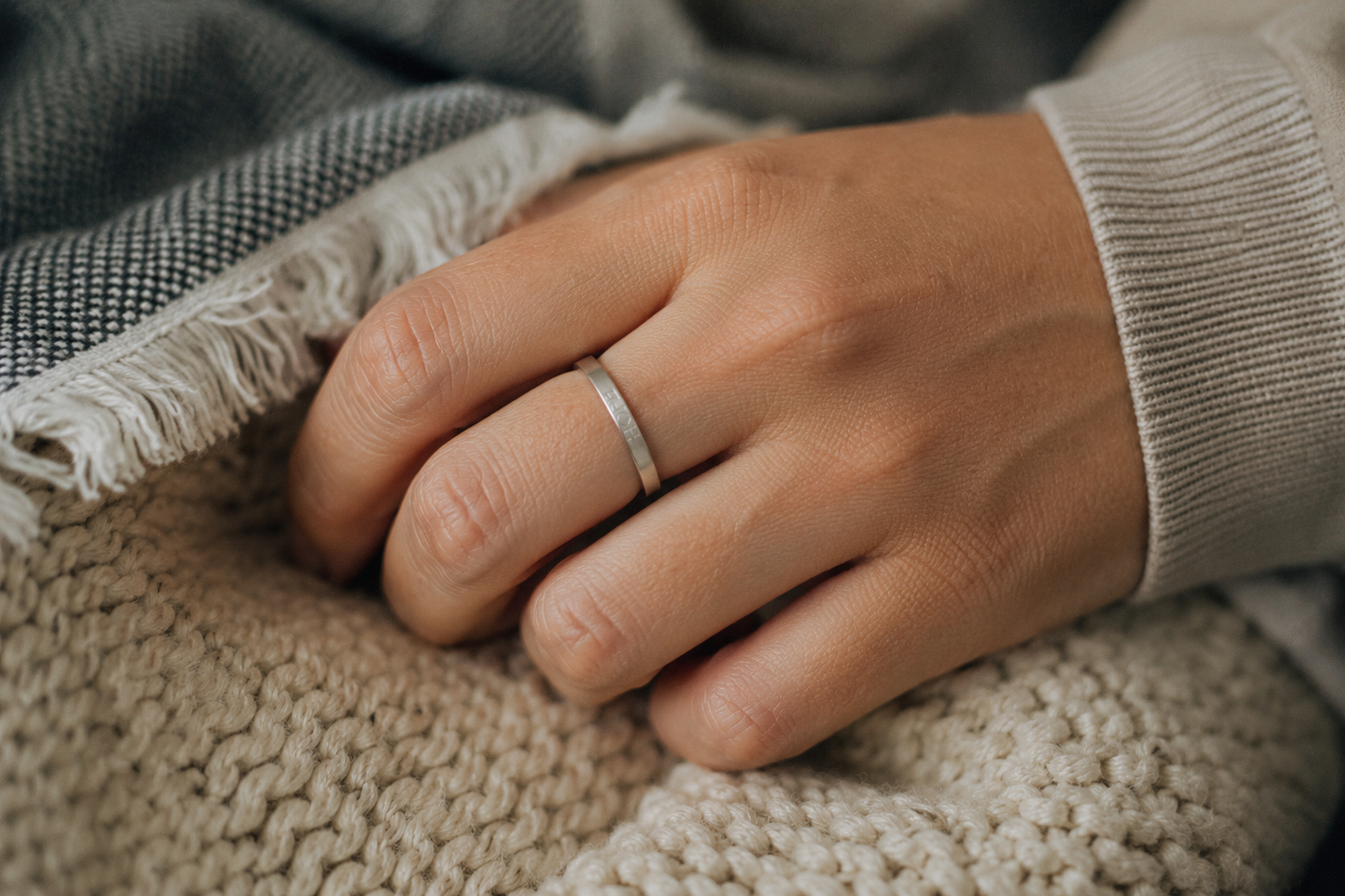 Hope Flat Ring Sterling Silver