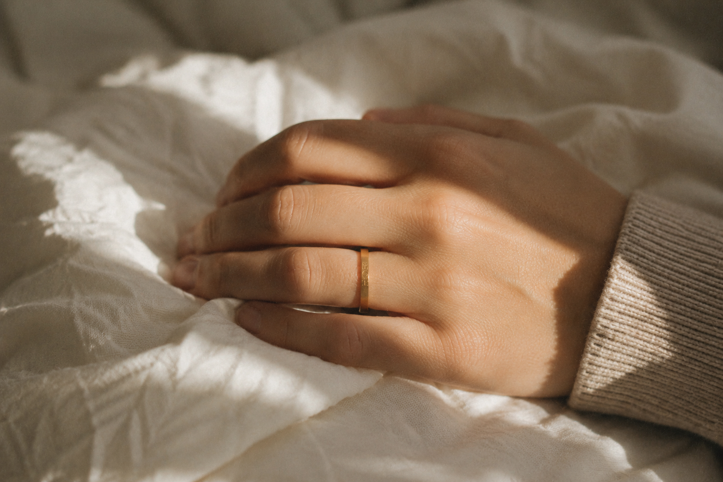 Hope Flat Ring 14k Gold Filled