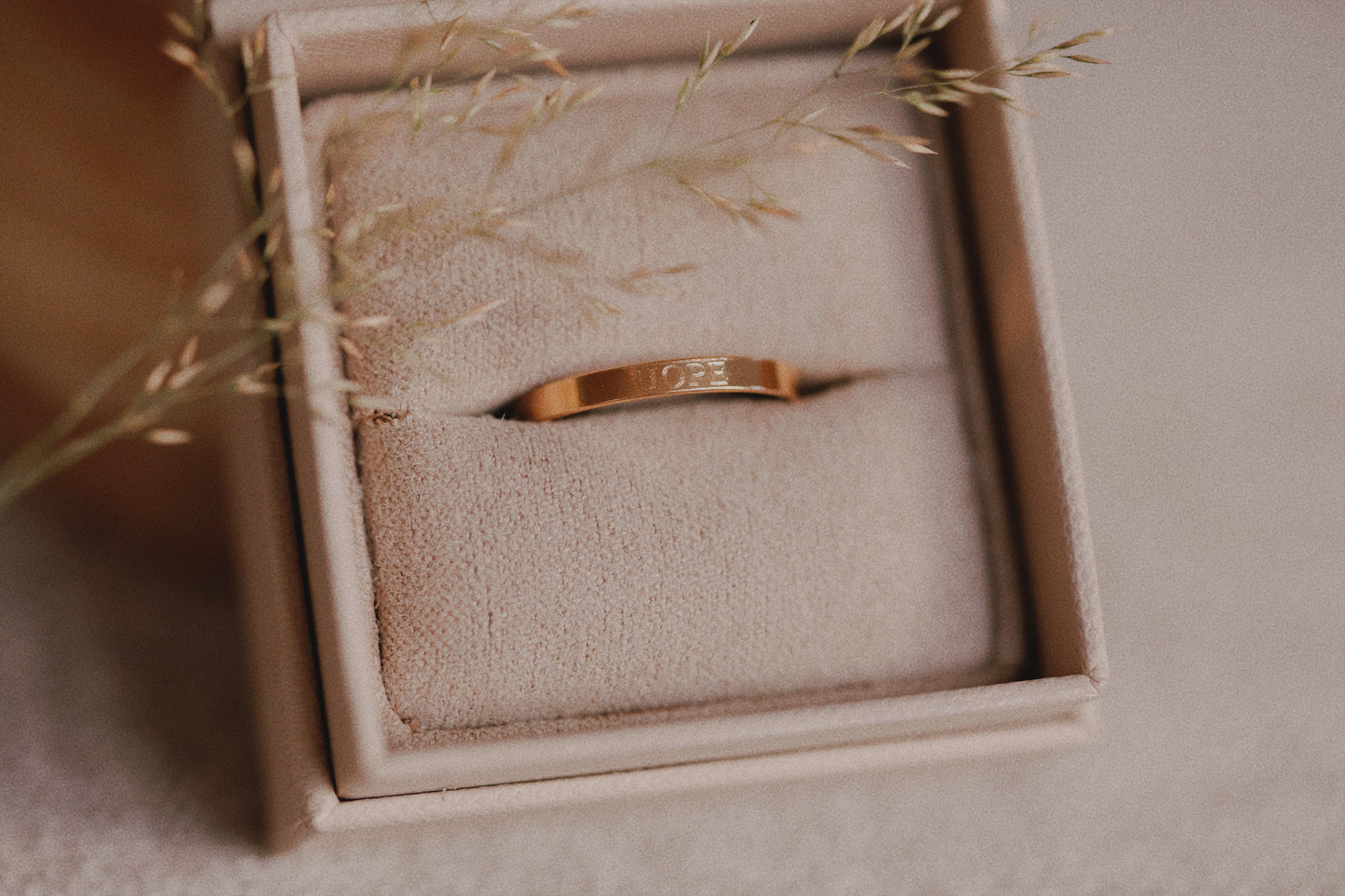 Hope Flat Ring 14k Gold Filled