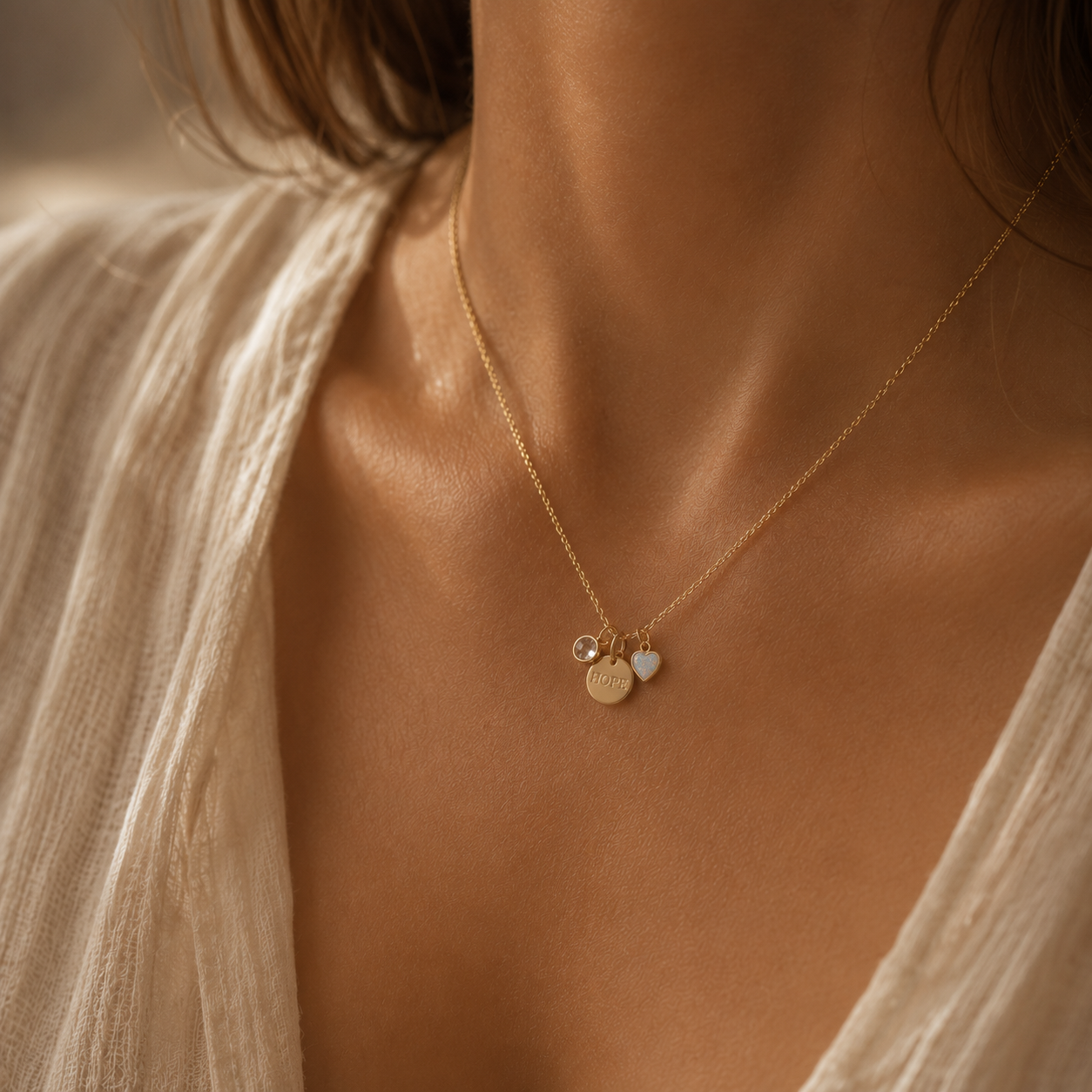 Embryo Charm 14k Gold Filled
